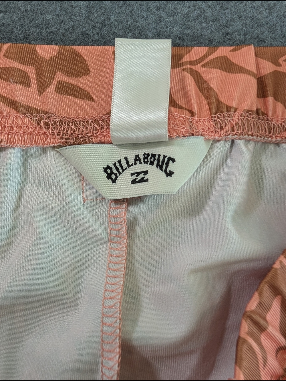 Billabong NWT Hang Loose Floral Flare Pants M Coral Tropical Lounge Beach - Picture 11 of 14